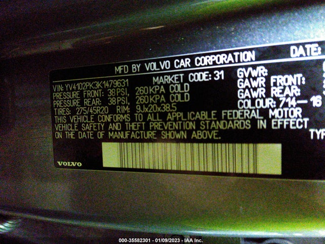 2019 Volvo XC90, VIN: YV4102PK3K1479631