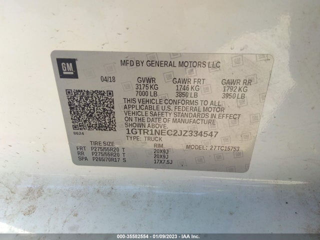GMC Sierra 1500 Slt 2018 1GTR1NEC2JZ334547 Image 9