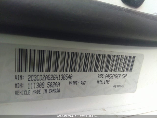 Dodge Challenger Sxt 2016 2C3CDZAG2GH138540 Image 10