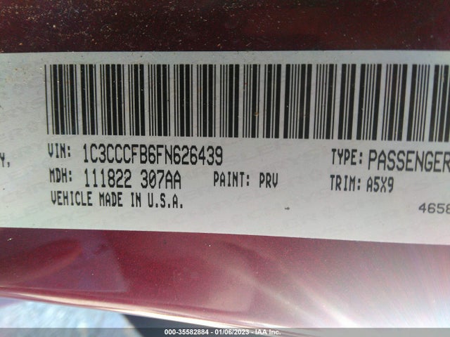 1C3CCCFB6FN626439 Chrysler 200 LX