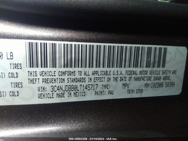 3C4NJDBB0LT145717 Jeep Compass Latitude