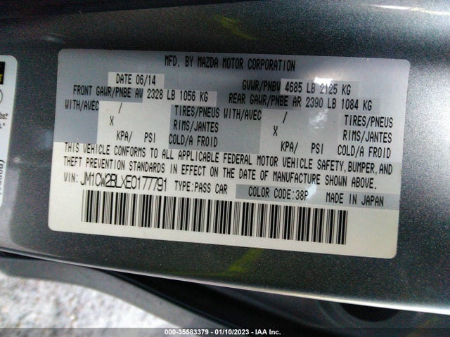 2014 Mazda 5, VIN: JM1CW2BLXE0177791