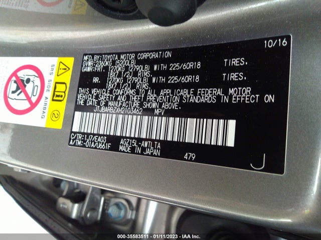 JTJBARBZXH2103462 Lexus Nx Nx Turbo