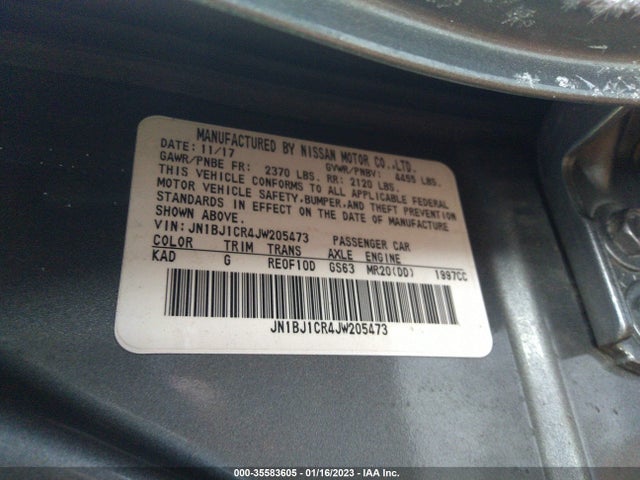 2018 Nissan Qashqai, VIN: JN1BJ1CR4JW205473
