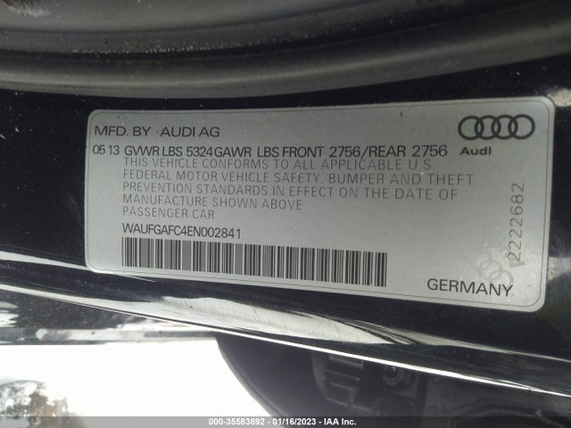 WAUFGAFC4EN002841 Audi A6 3.0t Premium Plus