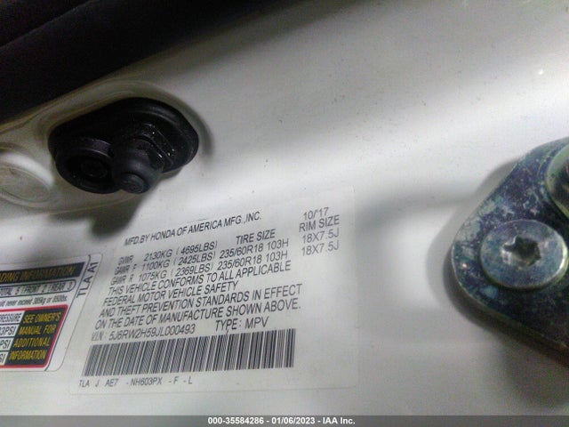 Honda CR-V EX 2018 5J6RW2H59JL000493 Image 10