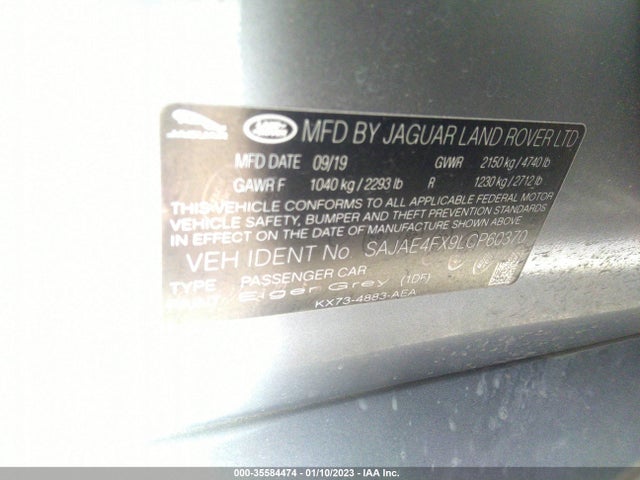 2020 Jaguar XE, VIN: SAJAE4FX9LCP60370