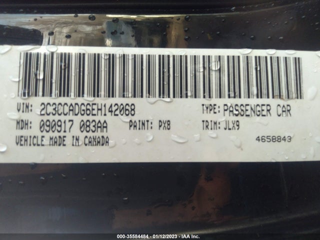 2014 CHRYSLER 300 300C JOHN VARVATOS VIN: 2C3CCADG6EH142068
