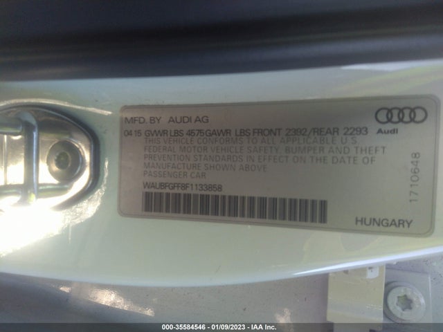 WAUBFGFF8F1133858 Audi S3/a3 2.0t Premium