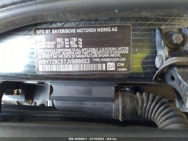 2018 BMW i3, VIN: WBY7Z8C57JVB86653