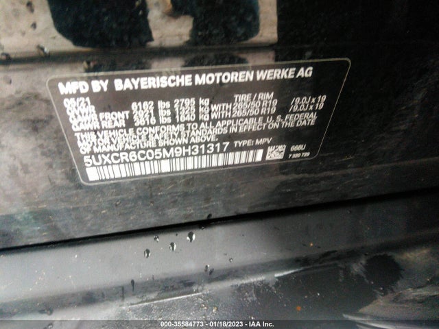 BMW X5 Xdrive40i 2021 аукцион фото