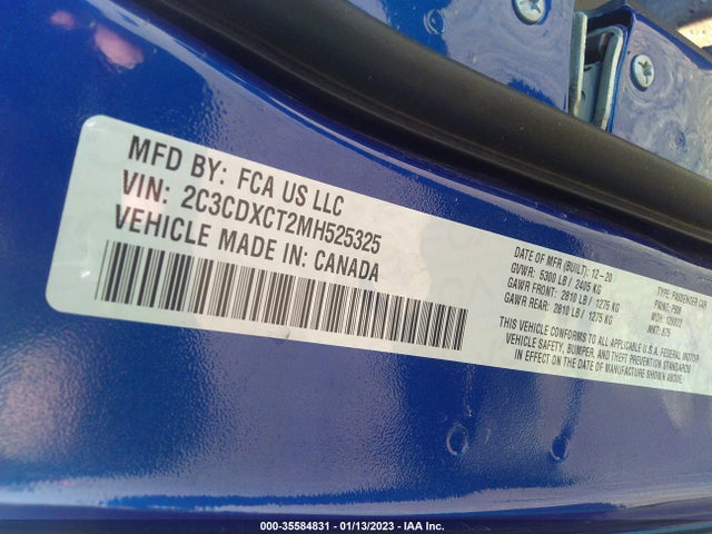 Dodge CHARGER R/T 2021 2C3CDXCT2MH525325 Image 9