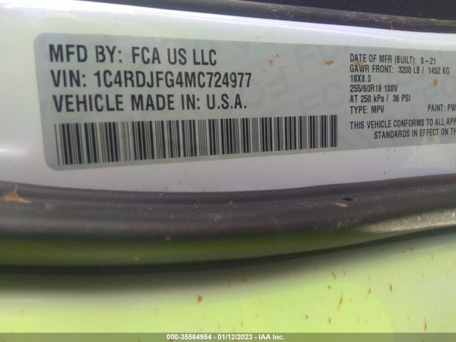 Dodge Durango Pursuit 2021 1C4RDJFG4MC724977 Image 9