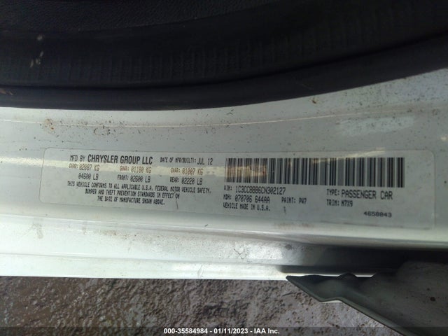 1C3CCBBB6CN302127 Chrysler 200 Touring