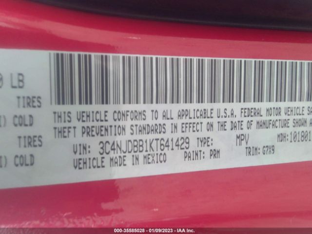 3C4NJDBB1KT641429 Jeep Compass Latitude