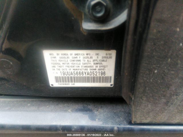 19UUA5666YA052196 Acura TL