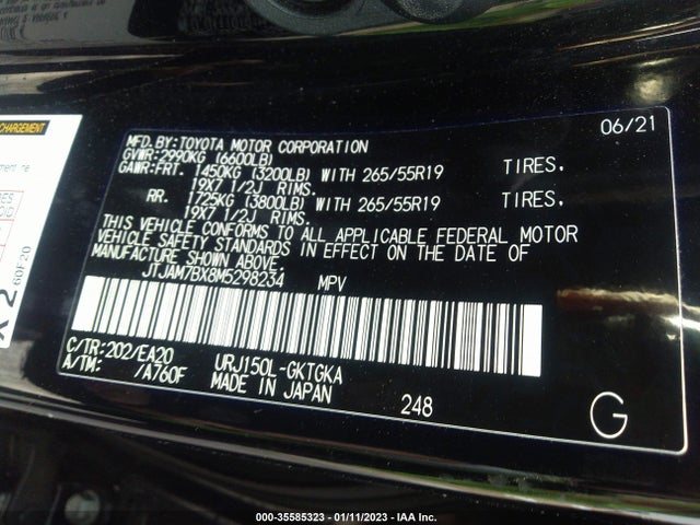 JTJAM7BX8M5298234 Lexus Gx Gx 460 Premium