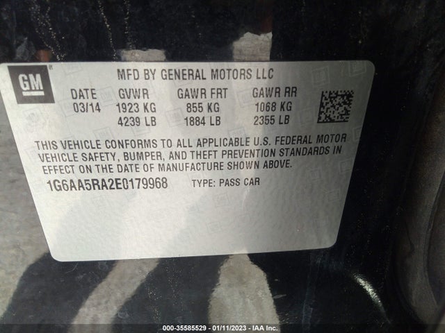 Cadillac Ats Standard Rwd 2014 1G6AA5RA2E0179968 Image 9