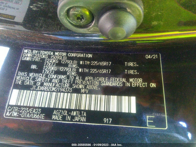 JTJDARBZ0M2194373 Lexus Nx Nx 300