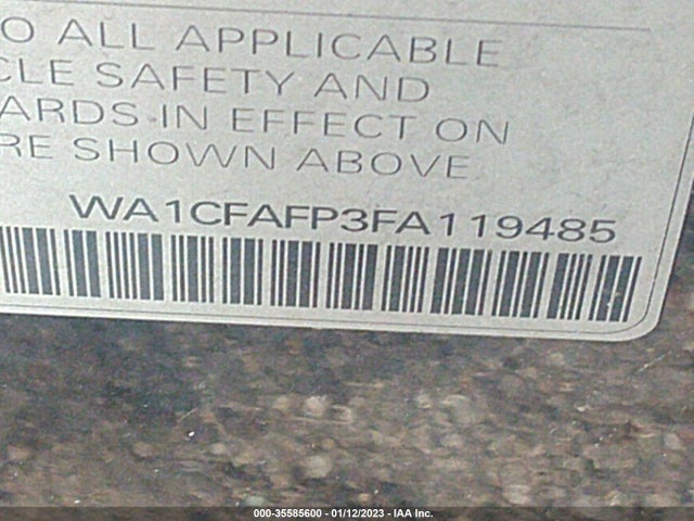 WA1CFAFP3FA119485 Audi Q5 PREMIUM