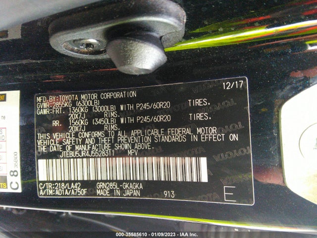 2018 Toyota 4Runner, VIN: JTEBU5JR4J5528311