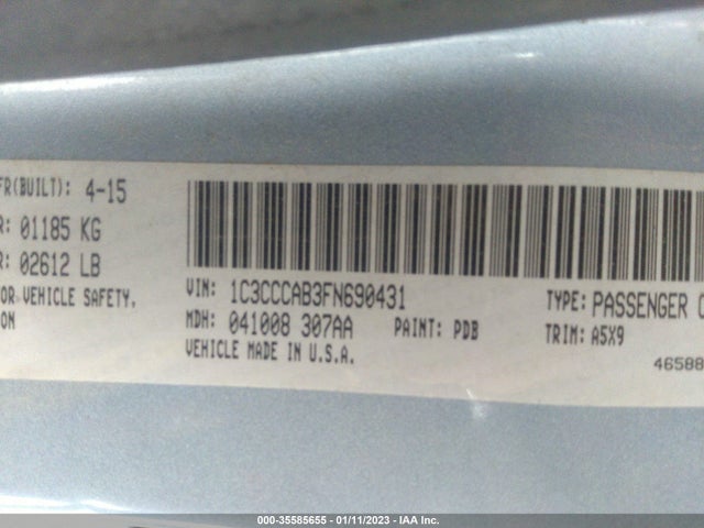 Chrysler 200 Limited 2015 1C3CCCAB3FN690431 Image 10