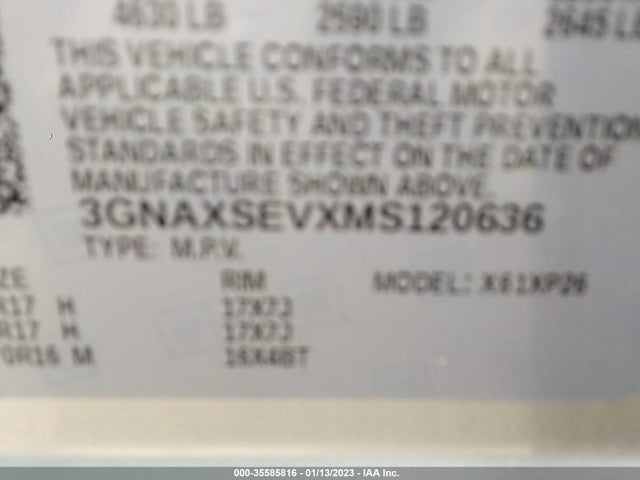 Chevrolet EQUINOX LS 2021 3GNAXSEVXMS120636 Image 9