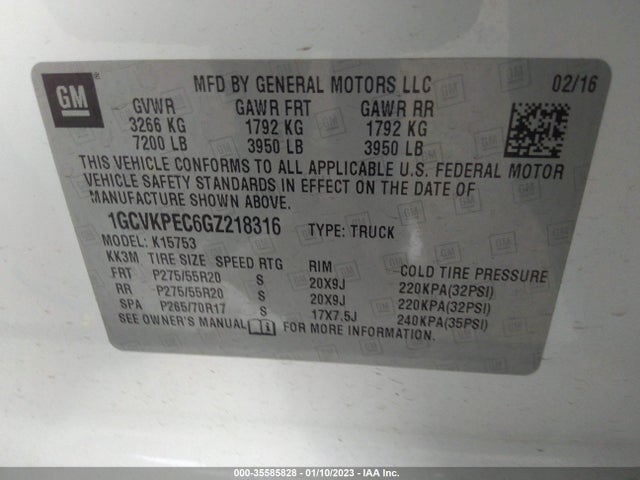 Chevrolet Silverado 1500 Silverado Custom 2016 1GCVKPEC6GZ218316 Image 9