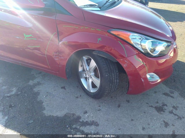 2012 HYUNDAI ELANTRA GLS PZEV VIN: KMHDH4AE6CU443757