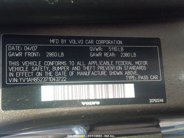 YV1AH852371043722 Volvo S80 V8