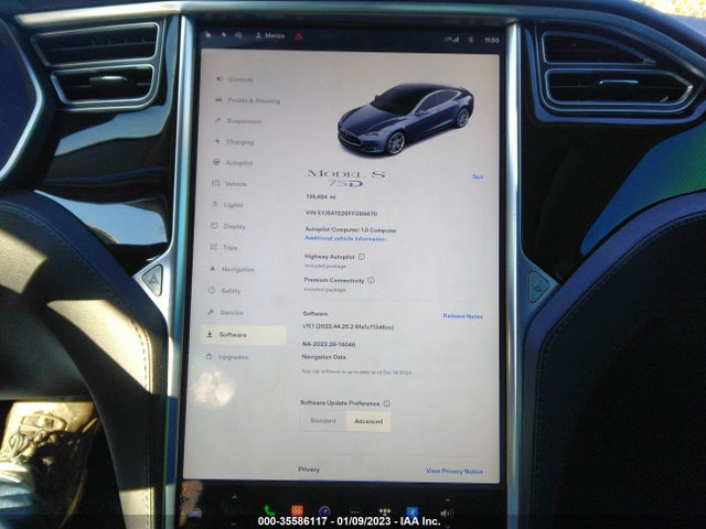 2015 Tesla Model S, VIN: 5YJSA1S26FF089870
