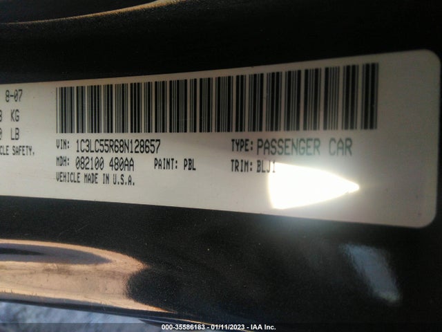 1C3LC55R68N128657 Chrysler Sebring Touring