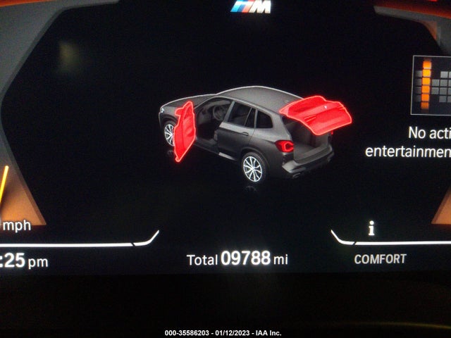 2022 BMW X3 XDRIVE30I VIN: 5UX53DP07N9K55322