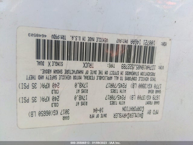 Dodge RAM 1500 2005 1D7HA18N85J522789 Image 10