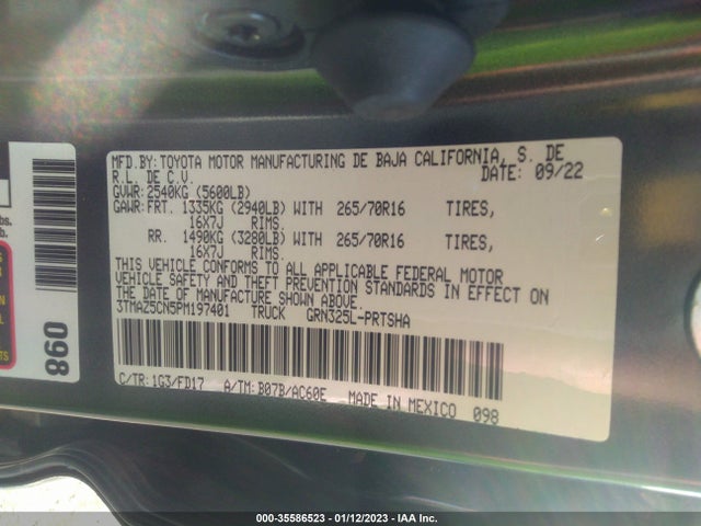 2023 Toyota Tacoma, VIN: 3TMAZ5CN5PM197401