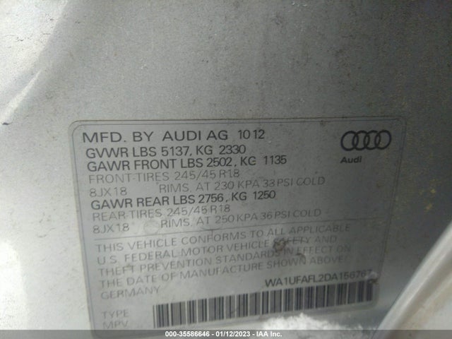 Audi Allroad Premium Plus 2013 WA1UFAFL2DA156767 Image 11