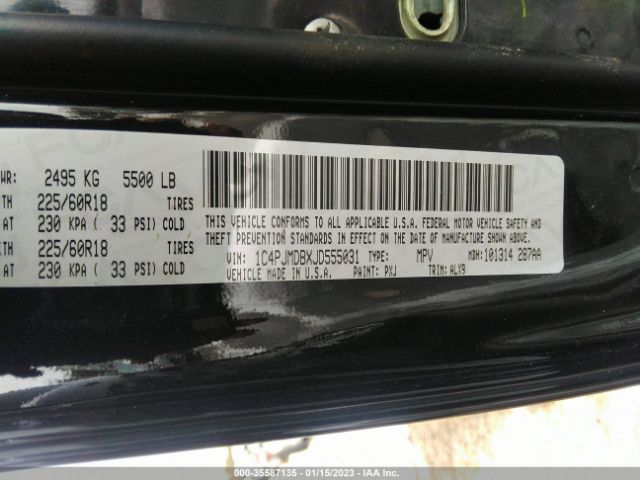 1C4PJMDBXJD555031 Jeep Cherokee