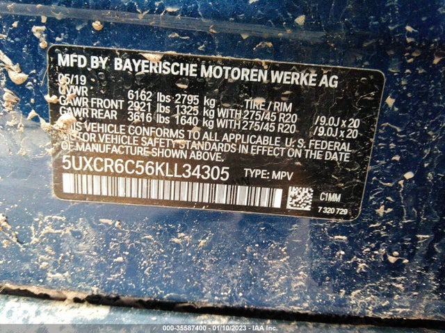 BMW X5 Xdrive40i 2019 аукцион фото