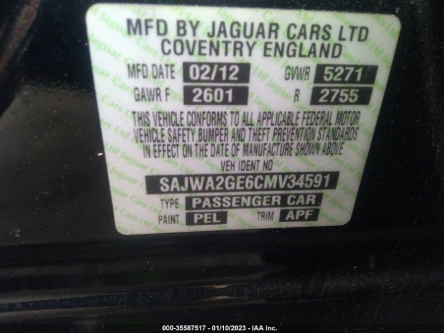SAJWA2GE6CMV34591 Jaguar XJ