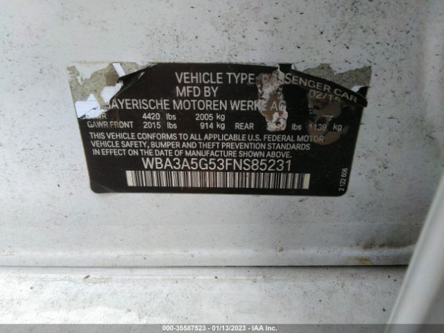 WBA3A5G53FNS85231 BMW 3 Series 328i