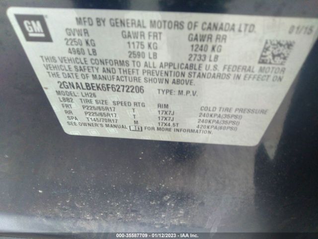 2GNALBEK6F6272206 Chevrolet Equinox