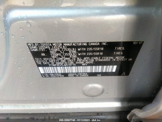 Toyota RAV4 SE 2018 2T3NFREV5JW419715 Image 9