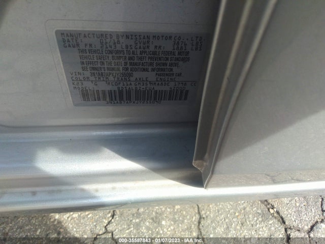 2018 Nissan Sentra, VIN: 3N1AB7APXJY255090