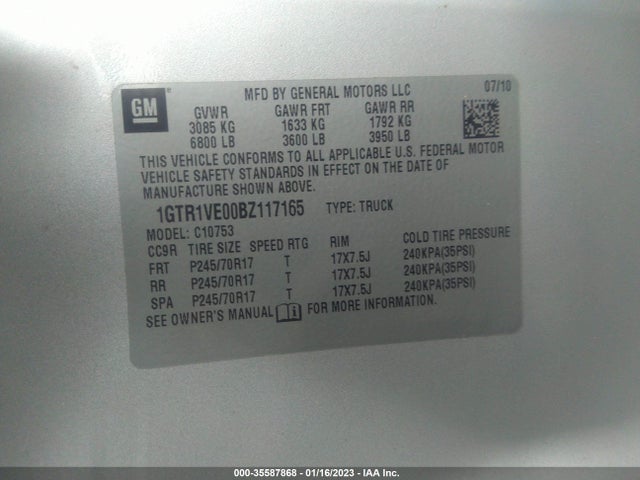 GMC Sierra 1500 Sle 2011 1GTR1VE00BZ117165 Image 10