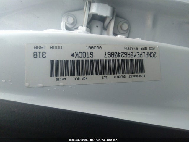 2010 CHEVROLET EQUINOX LT W/2LT VIN: 2CNFLPEY5A6240867