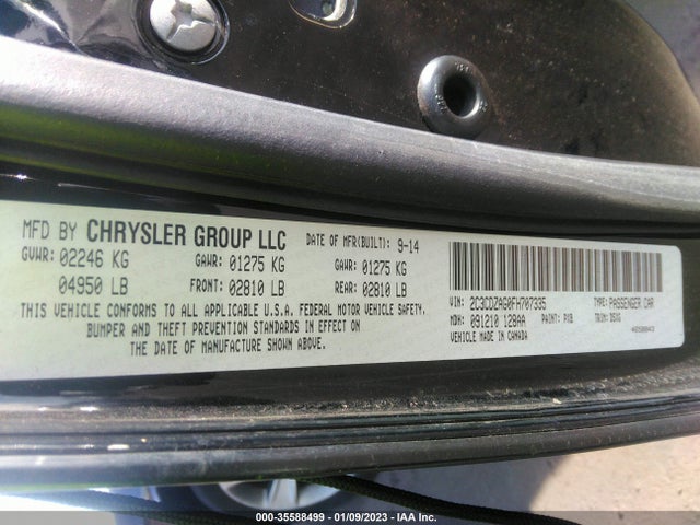 Dodge Challenger Sxt 2015 2C3CDZAG0FH707335 Image 10