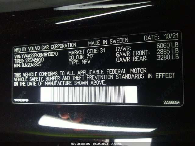 2022 Volvo XC90, VIN: YV4A22PK6N1810670