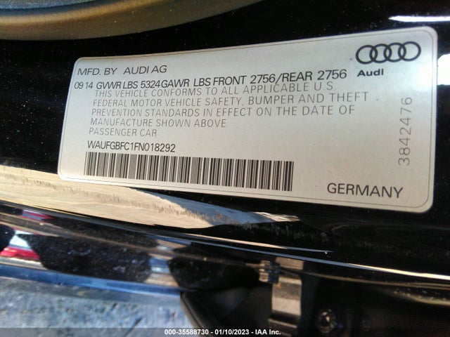 2015 Audi A6, VIN: WAUFGBFC1FN018292