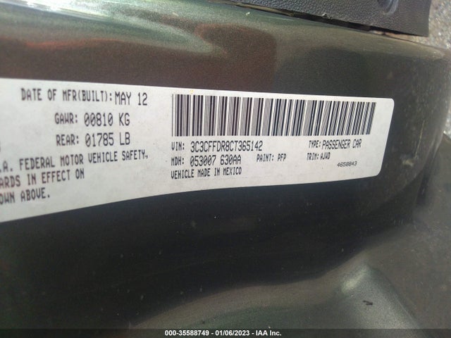 3C3CFFDR8CT365142 Fiat 500