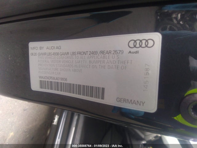 2020 Audi A5, VIN: WAUCNCF59LA019936